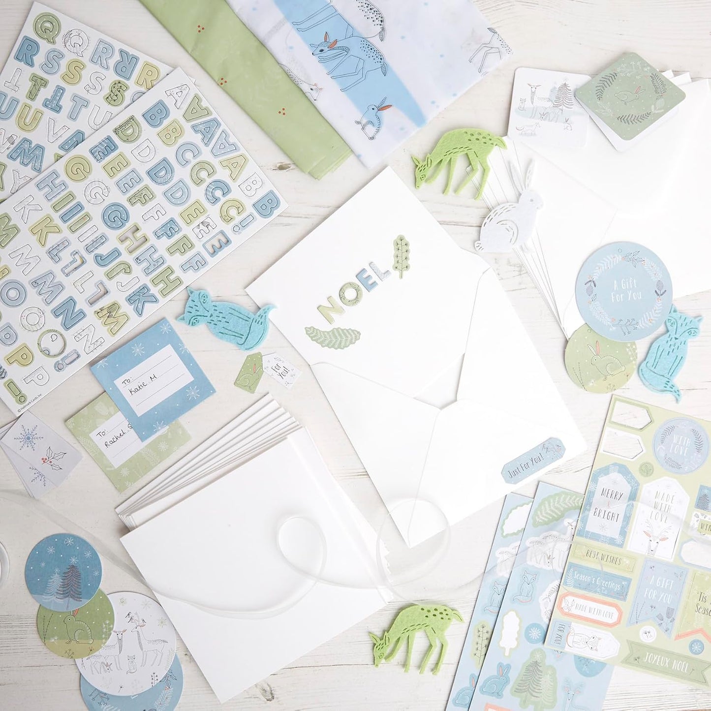 Bee And Bumble Christmas Card Making Winter Wonderland Craft Box