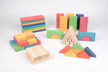 TickiT Rainbow Wooden Jumbo Block Set