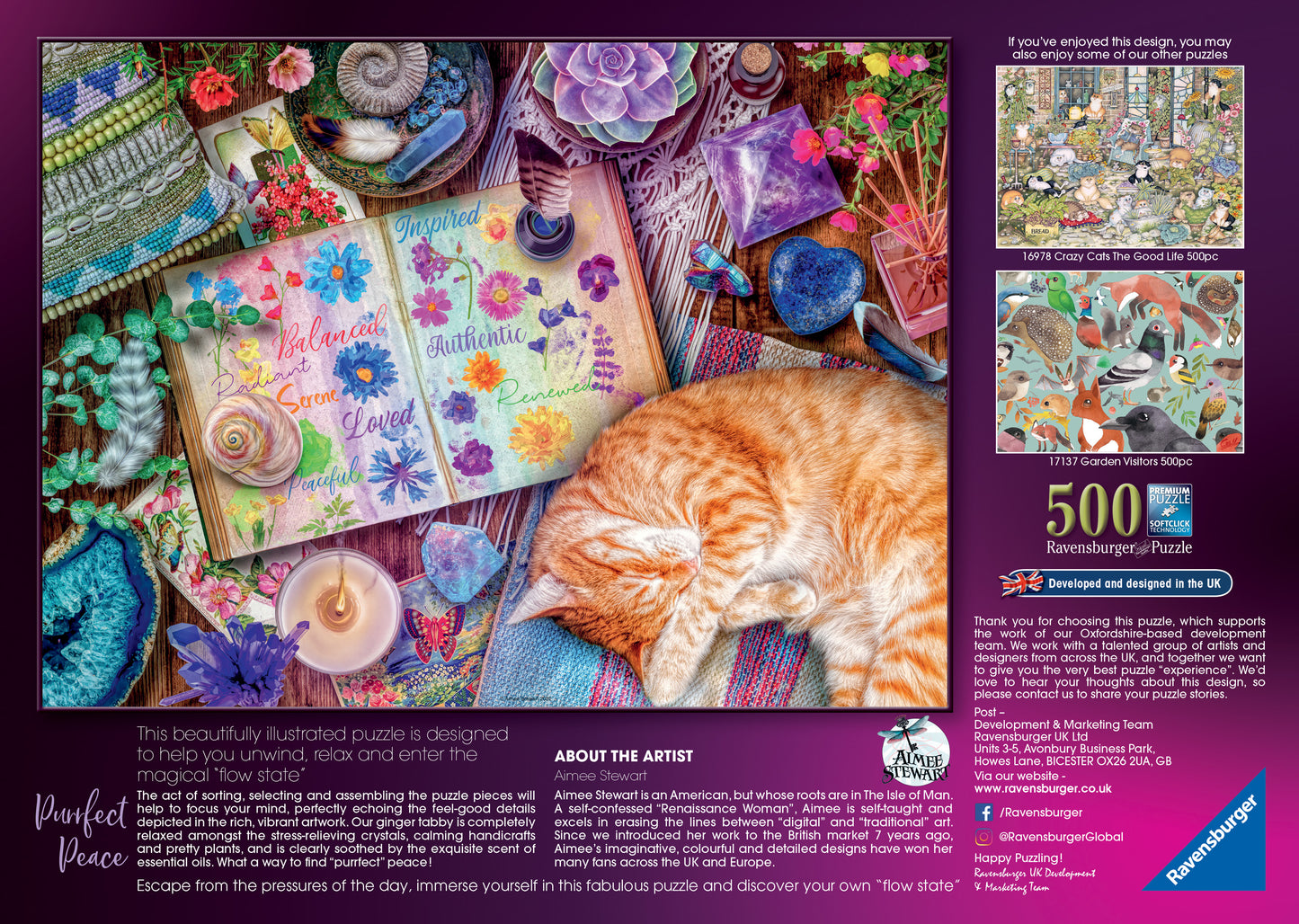 Ravensburger Aimee Stewart - Purrfect Peace, 500pc