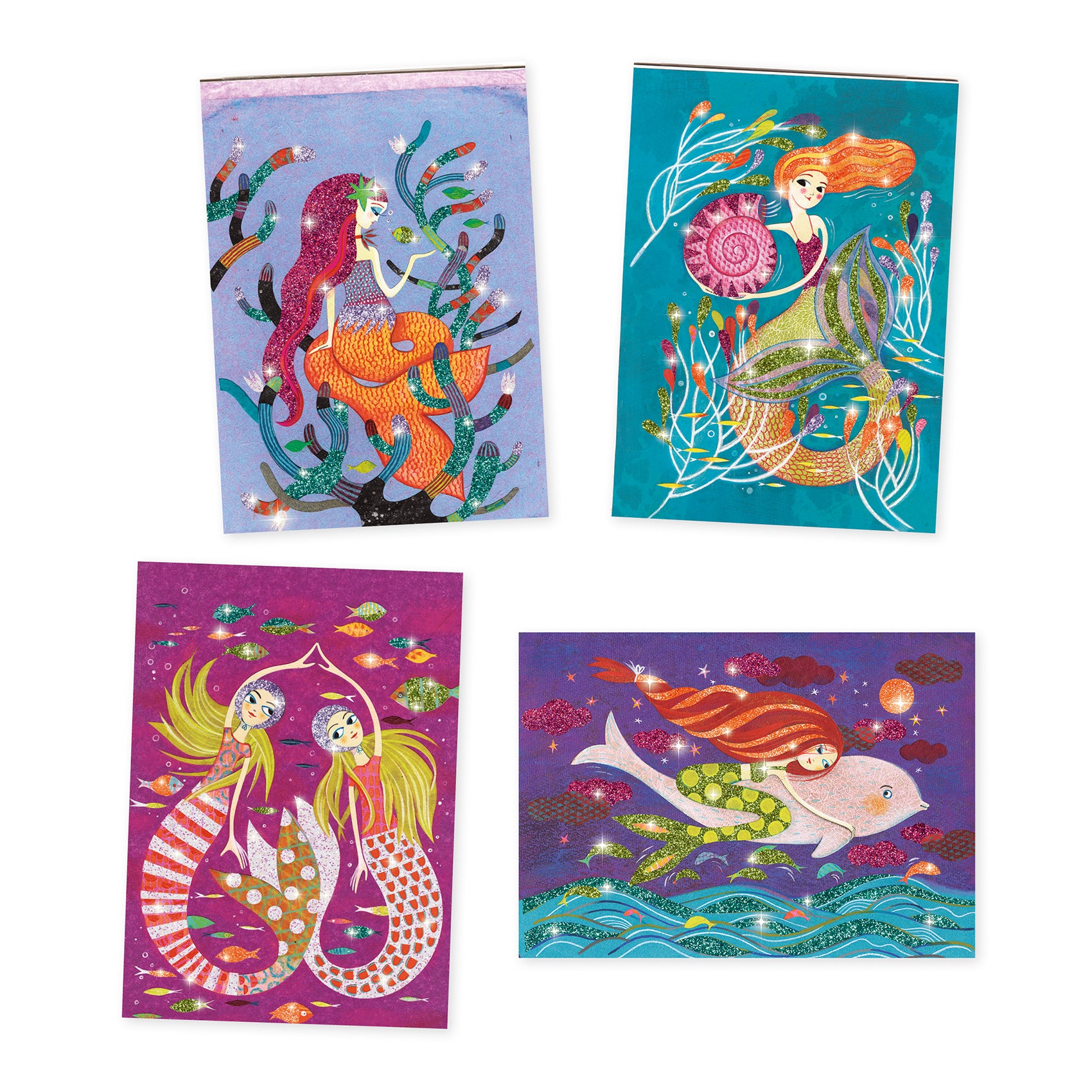 Djeco Glitter Boards Mermaids Lights
