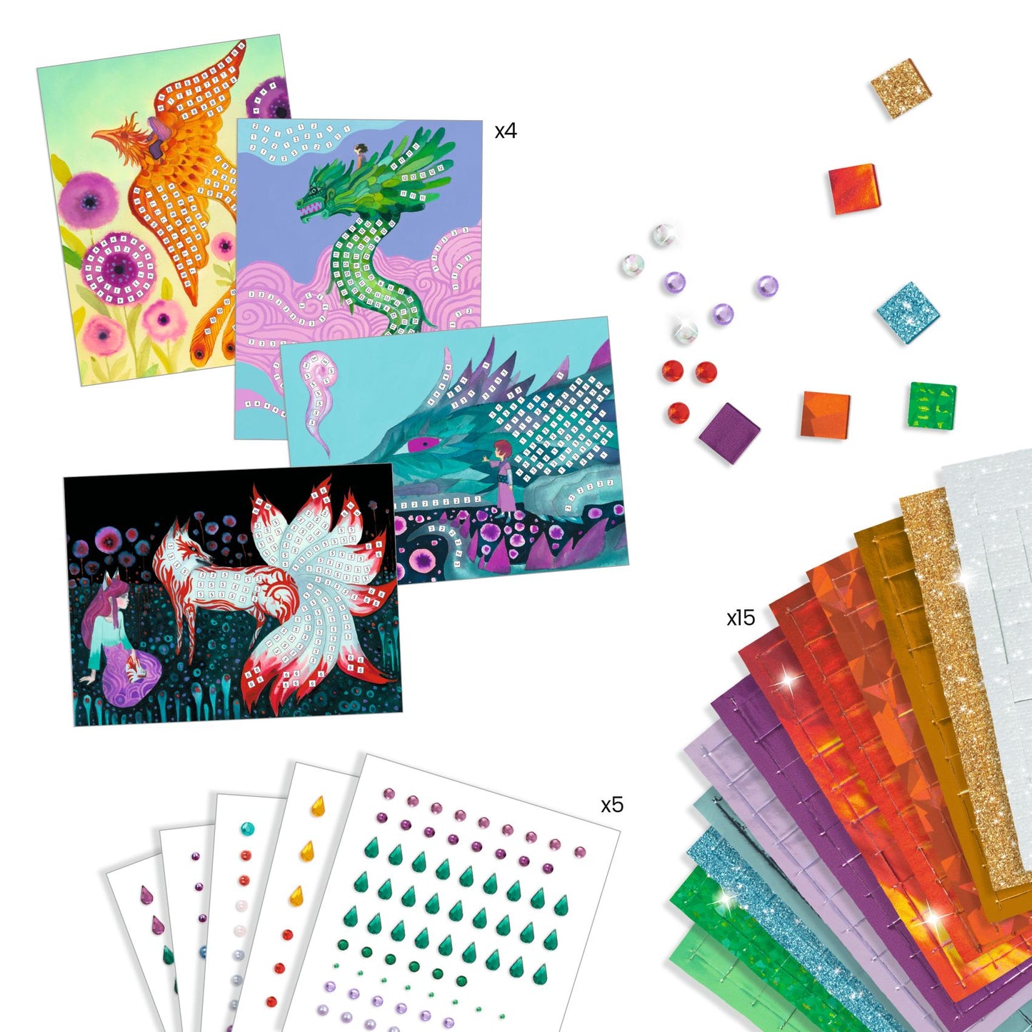 Djeco Mosaics Mythical Creatures