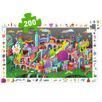 Djeco Crazy Town 200 Pcs Observation Puzzle