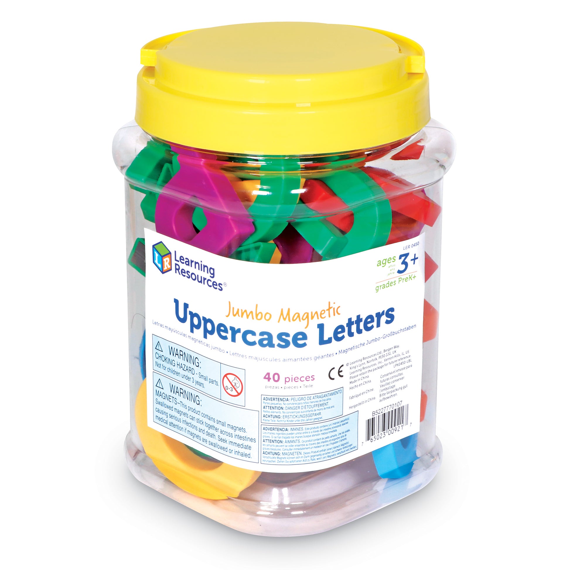 Learning Resources Jumbo Uppercase Magnetic Letters, Set of 40
