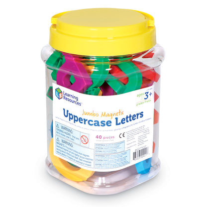 Learning Resources Jumbo Uppercase Magnetic Letters, Set of 40