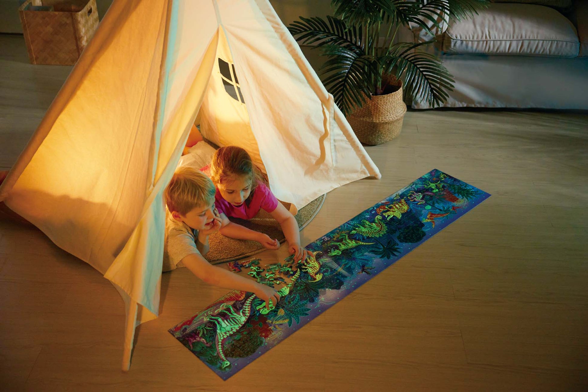 Hape Glow in the Dark Dinosaur Puzzle