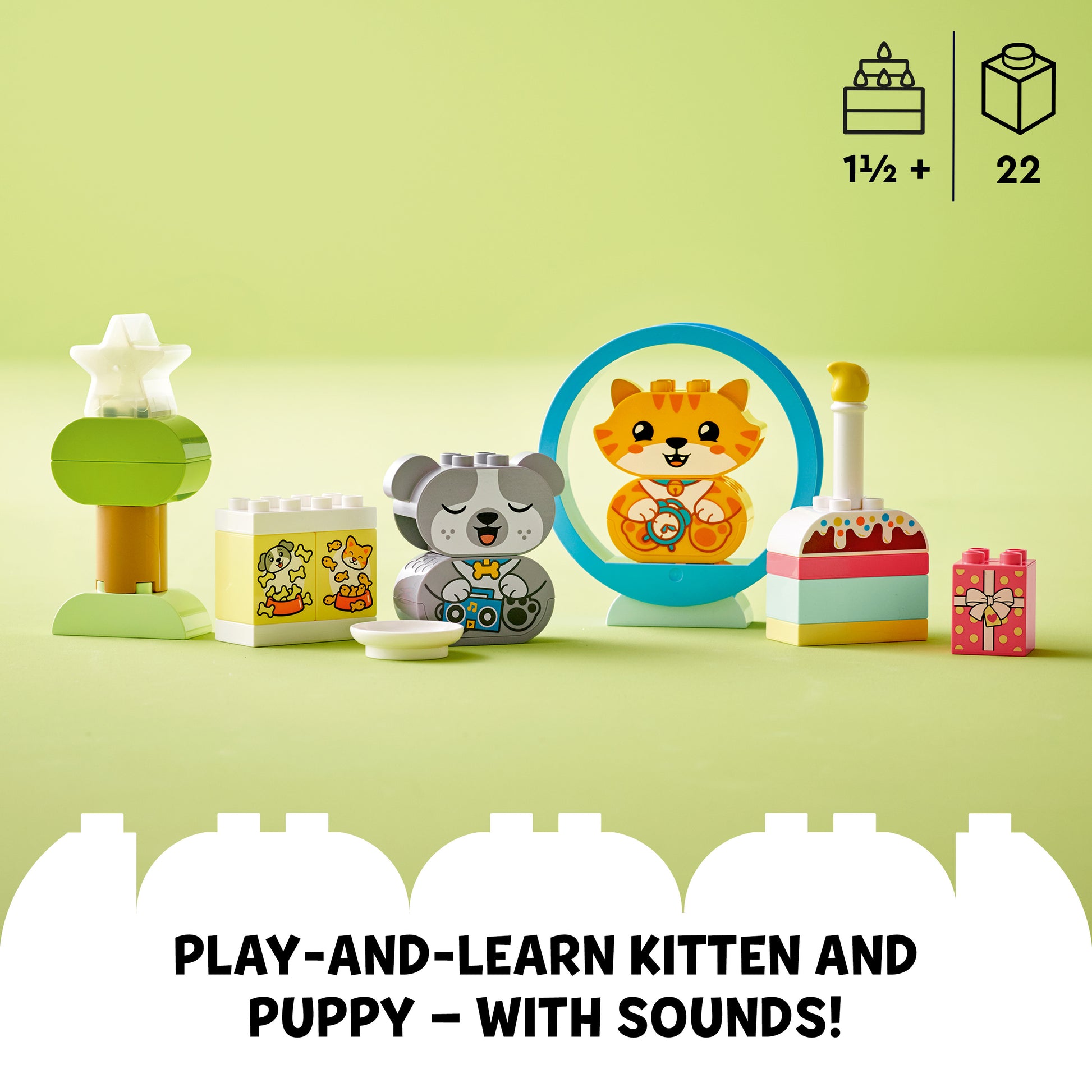 Lego DUPLO 10977 My First Puppy & Kitten With Sounds