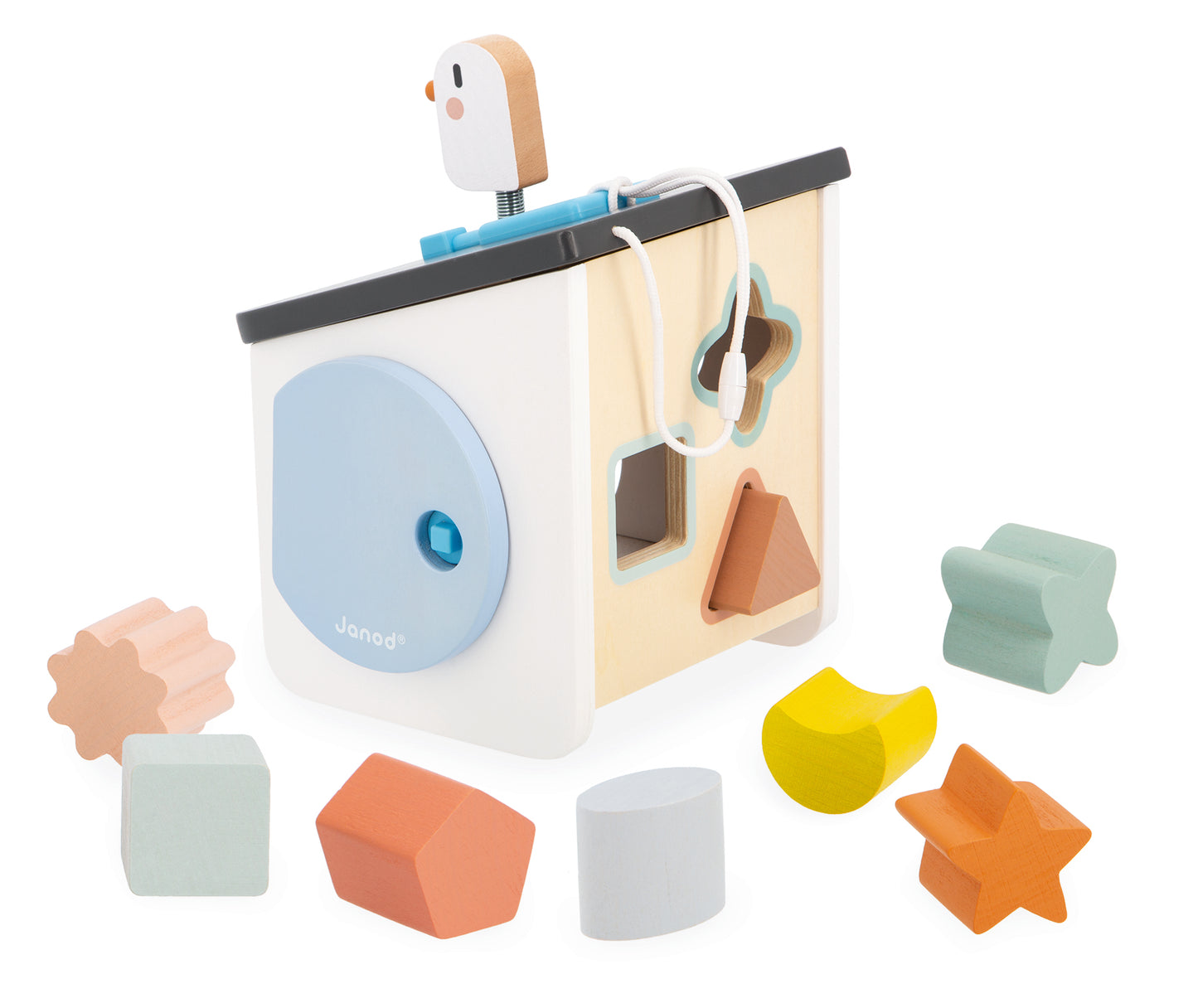 Janod Sweet Cocoon - Bird House Shape Sorter
