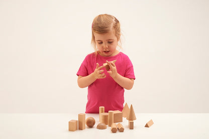 EDX Education Wooden Geometric Solids