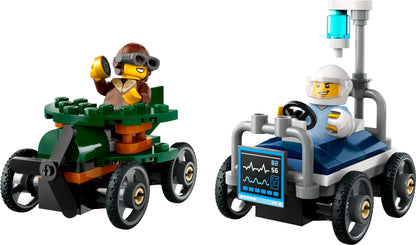 Lego City Great Vehicles 60459 Airplane vs. Hospital Bed Race Car Pack