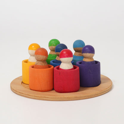 Grimms Seven friends In Wooden Bowls