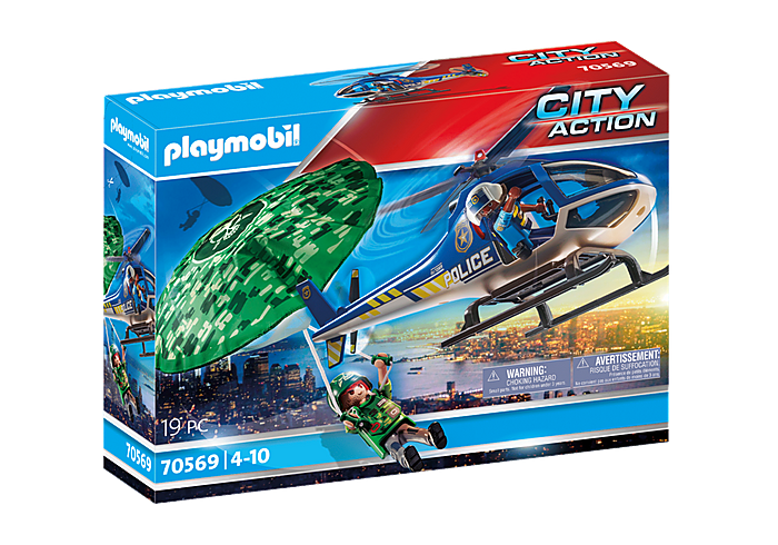 Playmobil 70569 City Action Police Parachute Search