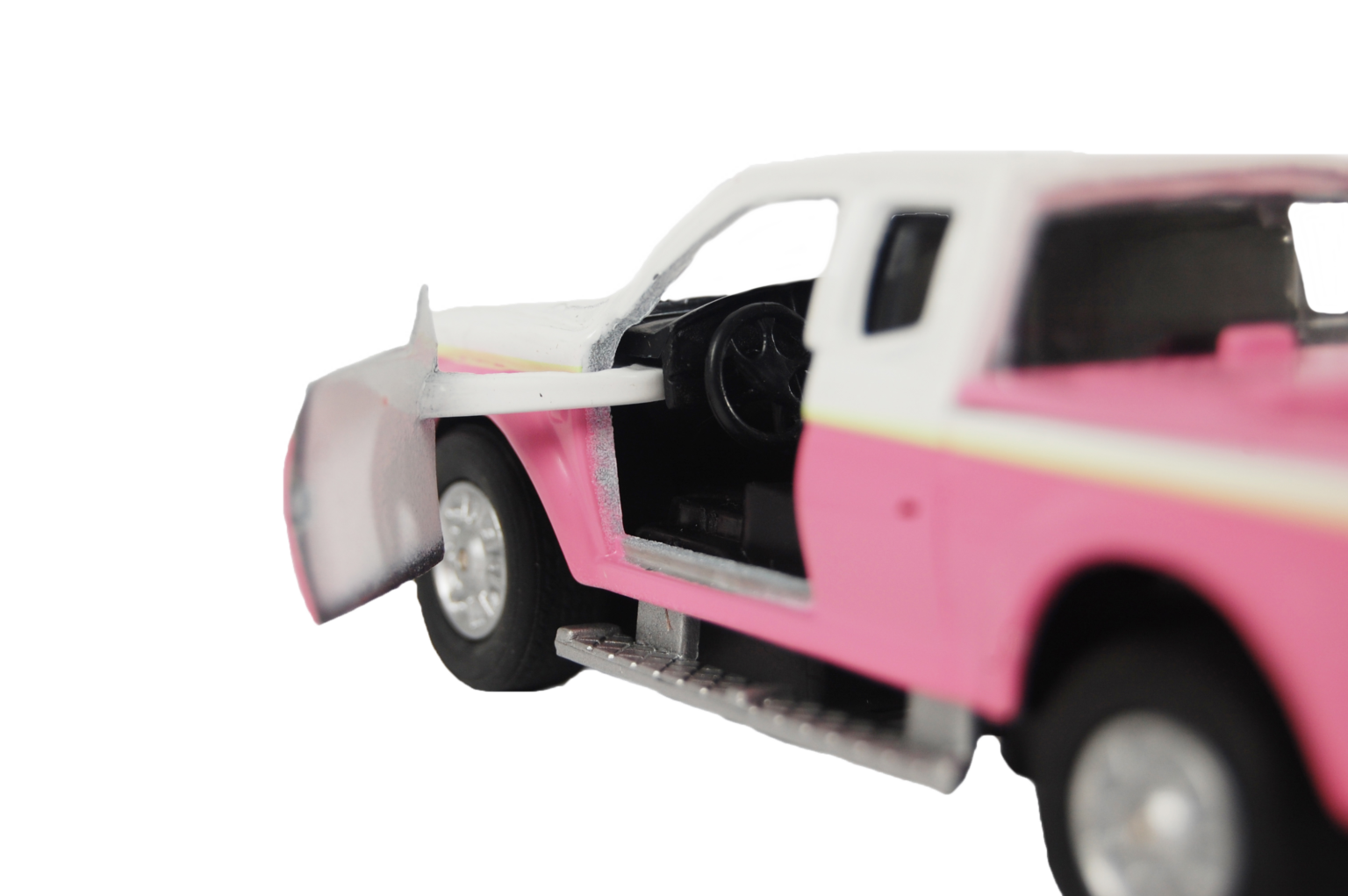 Kids Globe Die Cast Mitsubishi W/Horsetrailer & Accessories - Pink