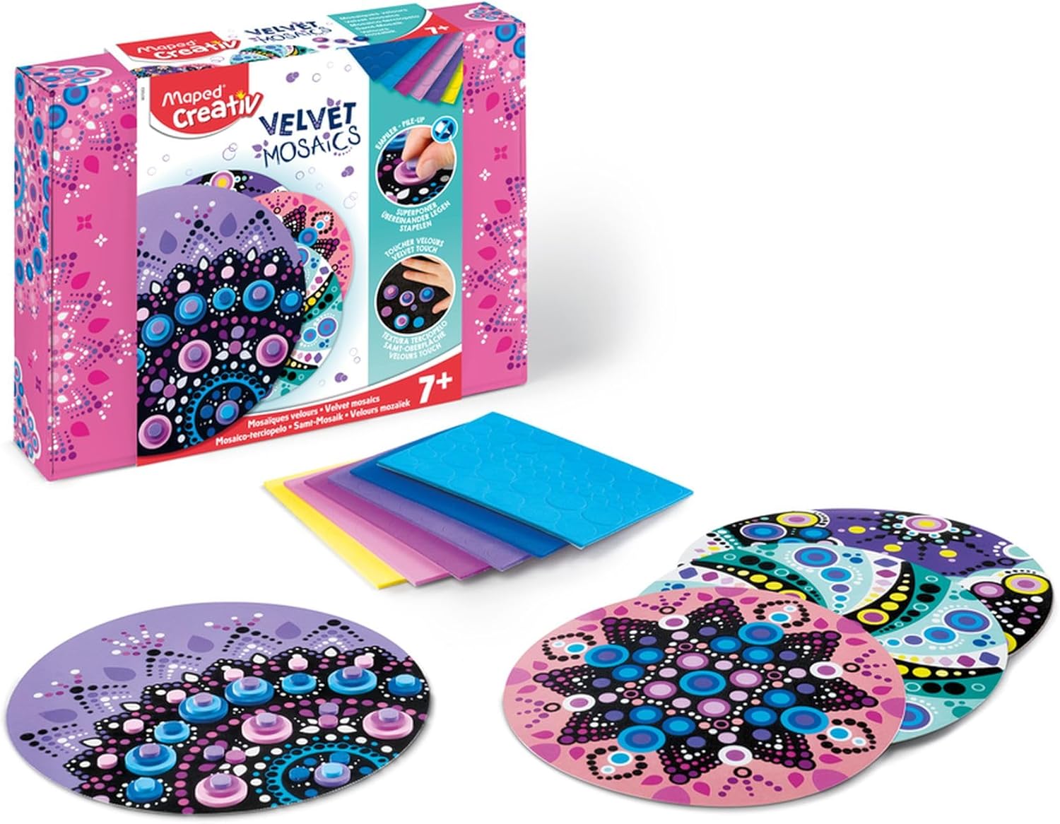 Maped Creativ Velvet Mosaics Pastel Colours
