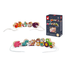 Janod Stringable Farm-Themed Beads