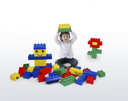Playlearn Wise Big Block Set Primary Colours (42 Pieces)