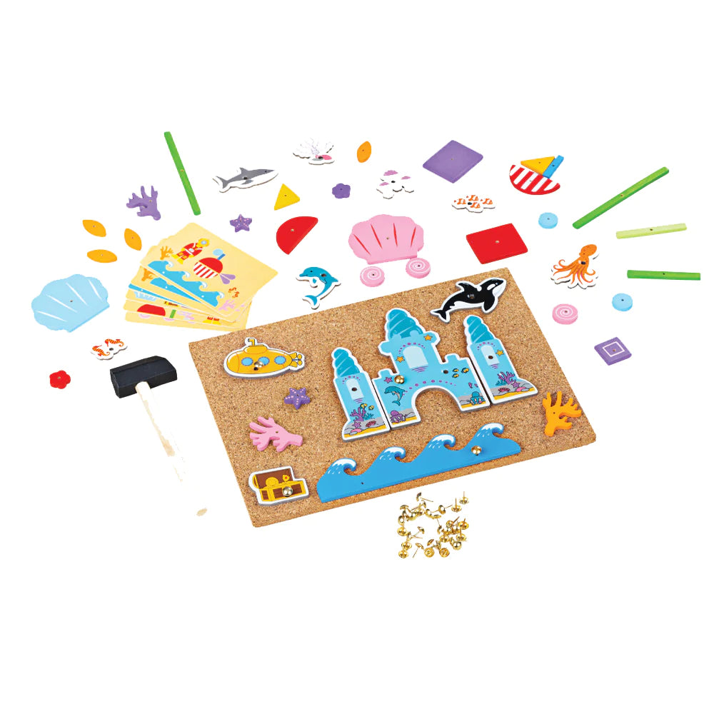 BigJigs Deluxe Pin-a-shape - Under the Sea
