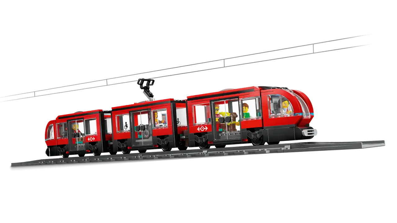 Lego City 60423 Downtown Streetcar and Station