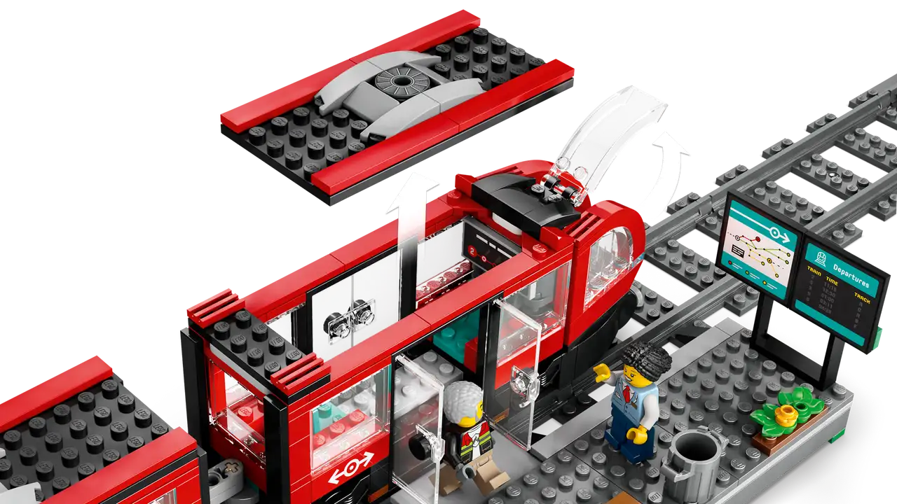 Lego City 60423 Downtown Streetcar and Station
