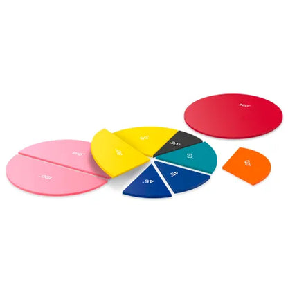Learning Resources Rainbow™ Angle Circles, Plastic, 36 Pieces