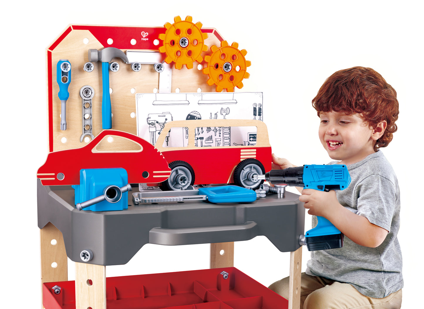 Hape Vehicle Service & Repair Workbench