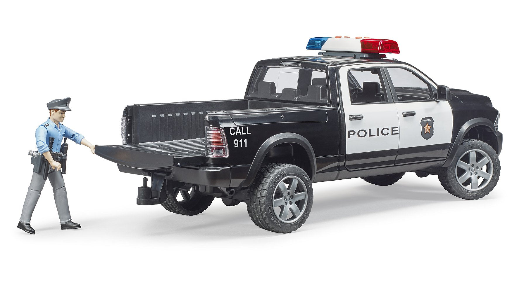 Bruder Ram 2500 Police Truck With Policeman