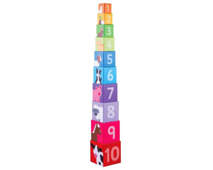 BigJigs Farmyard Stacking Cubes
