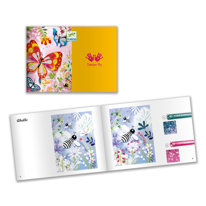 Djeco Glitter Boards Glitter Butterflies