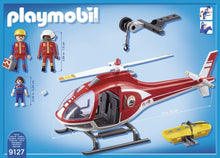 Playmobil 9127 Mountain Rescue Helicopter with Working Winch