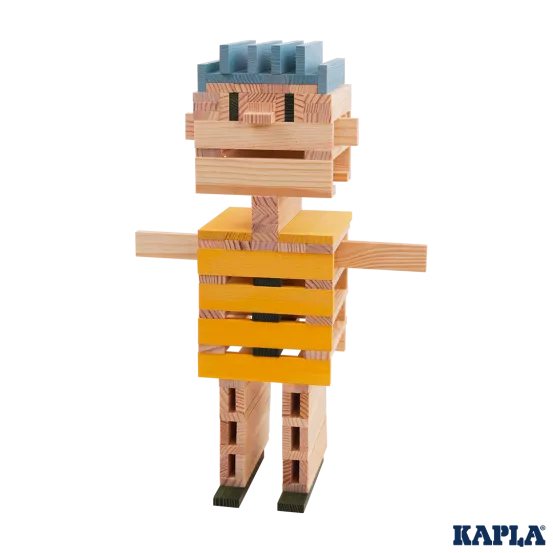 Kapla Box 120 Light Blue, Yellow and Geen