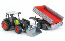Bruder Claas Nectis 267F W/Frontloader & Tipping Trailer
