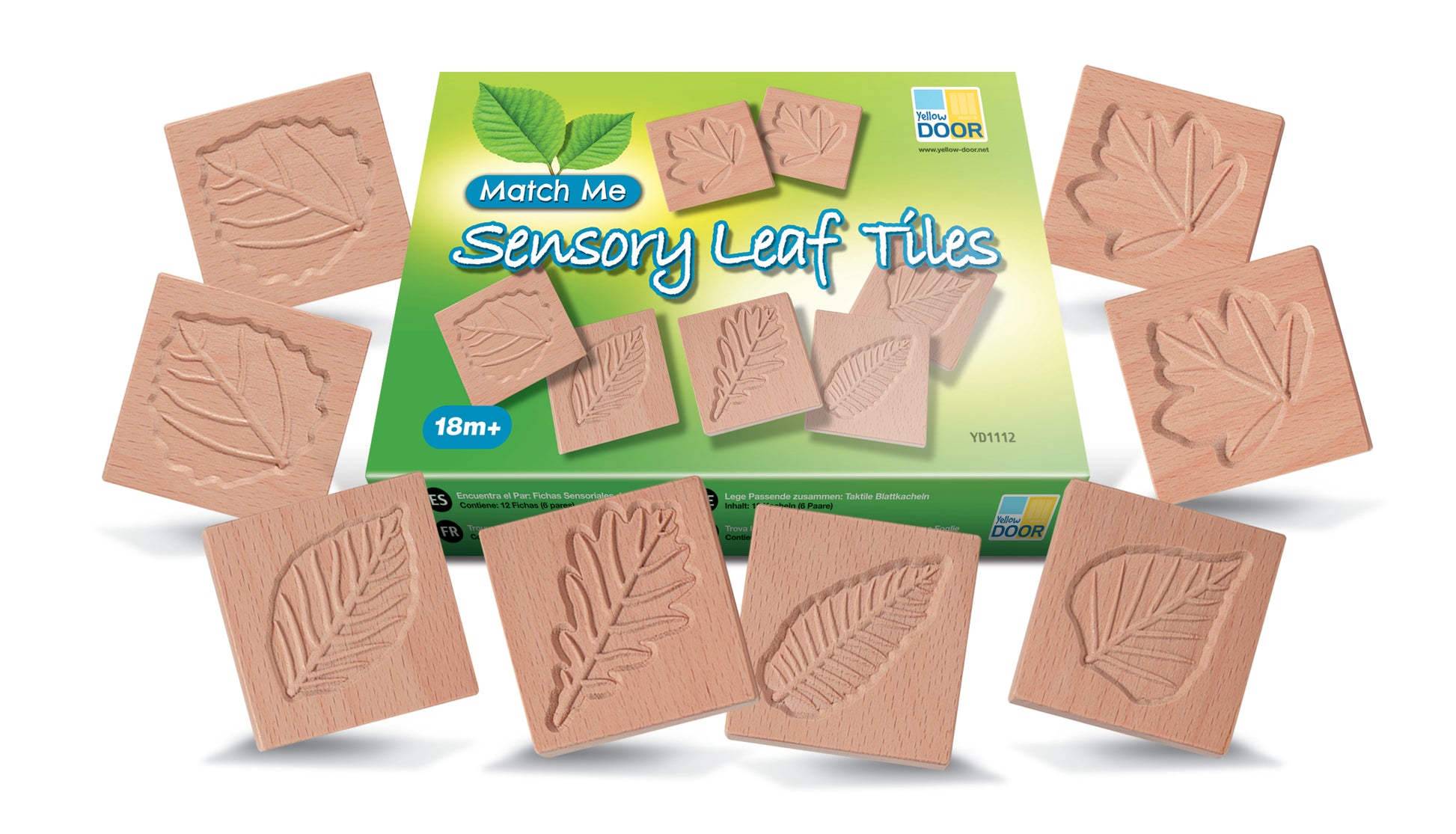 Yellow Door Match Me - Sensory Leaf Tiles