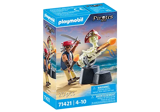Playmobil 71421 Pirates: Pirate vs. Deeper – Cannon Master