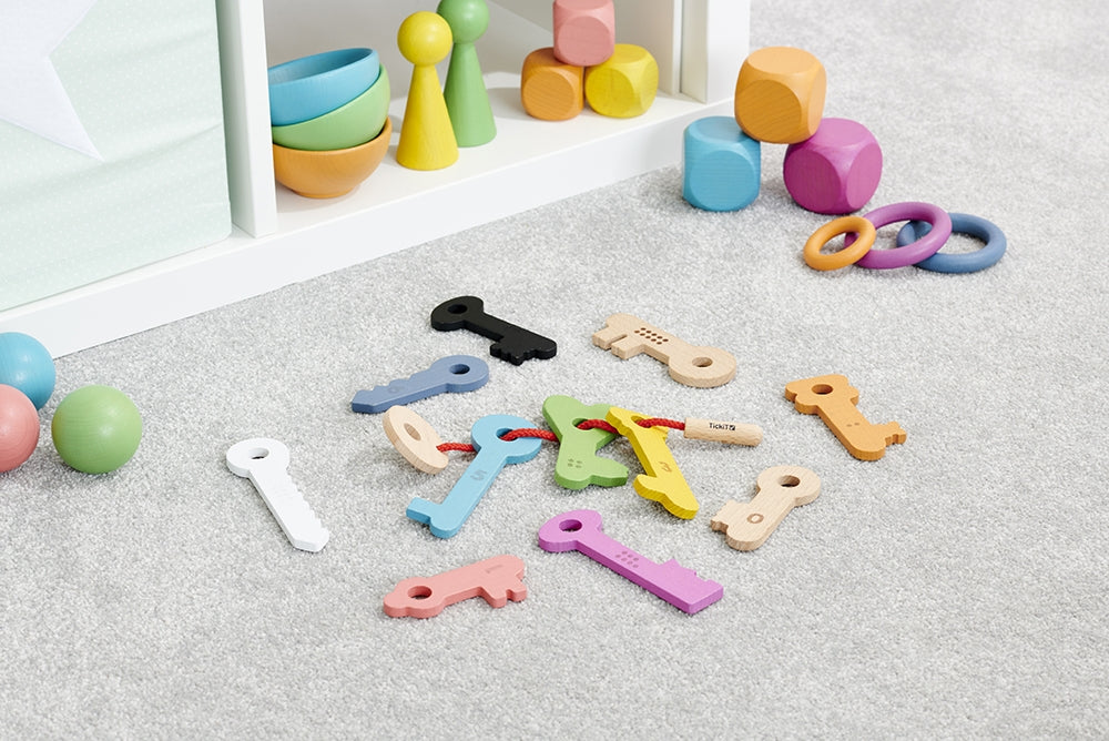 Tickit Rainbow Wooden Keys