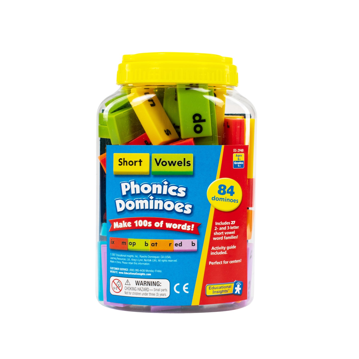 Learning Resources Phonics Dominoes Short Vowel