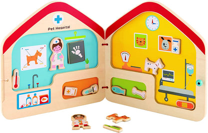 Hape Visit the Vet Magnetic Book