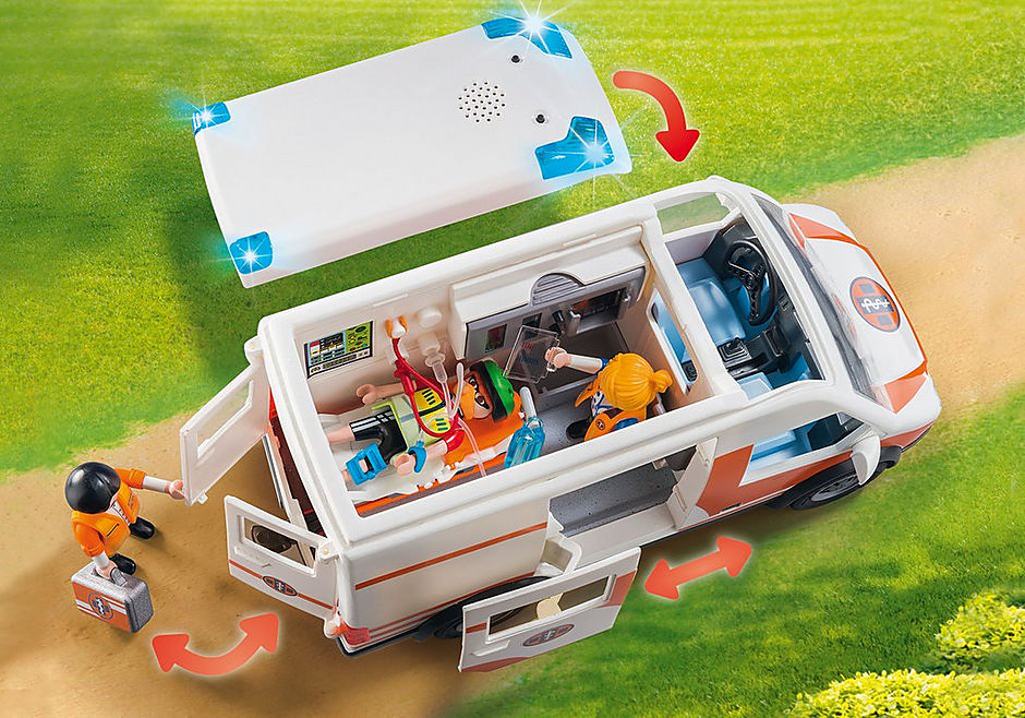 Playmobil 70049 Ambulance with Flashing Lights
