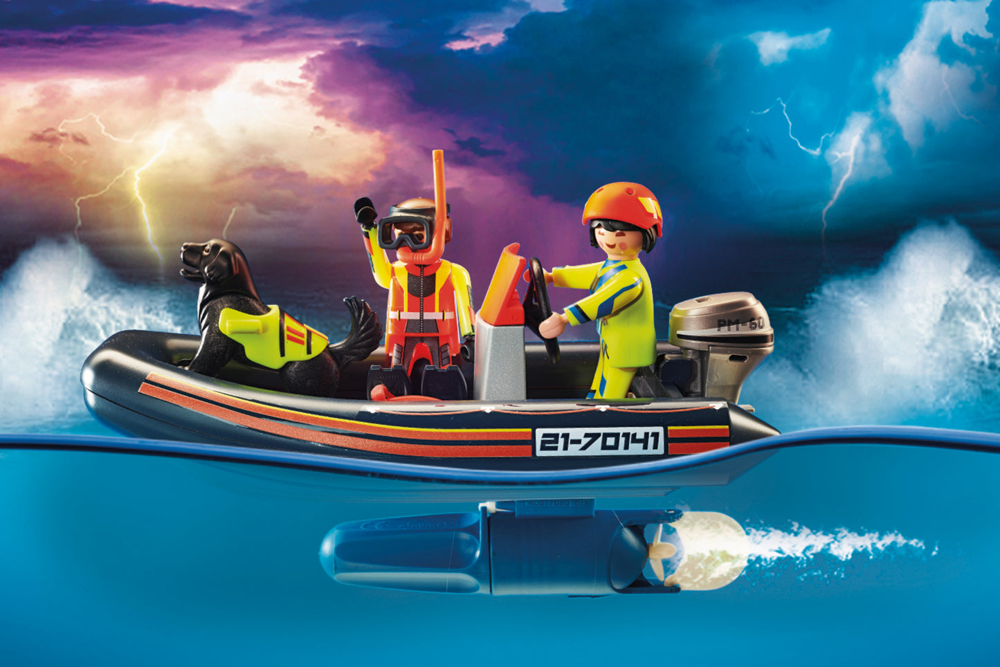 Playmobil 70141 City Action Sea Rescue Water Rescue with Dog