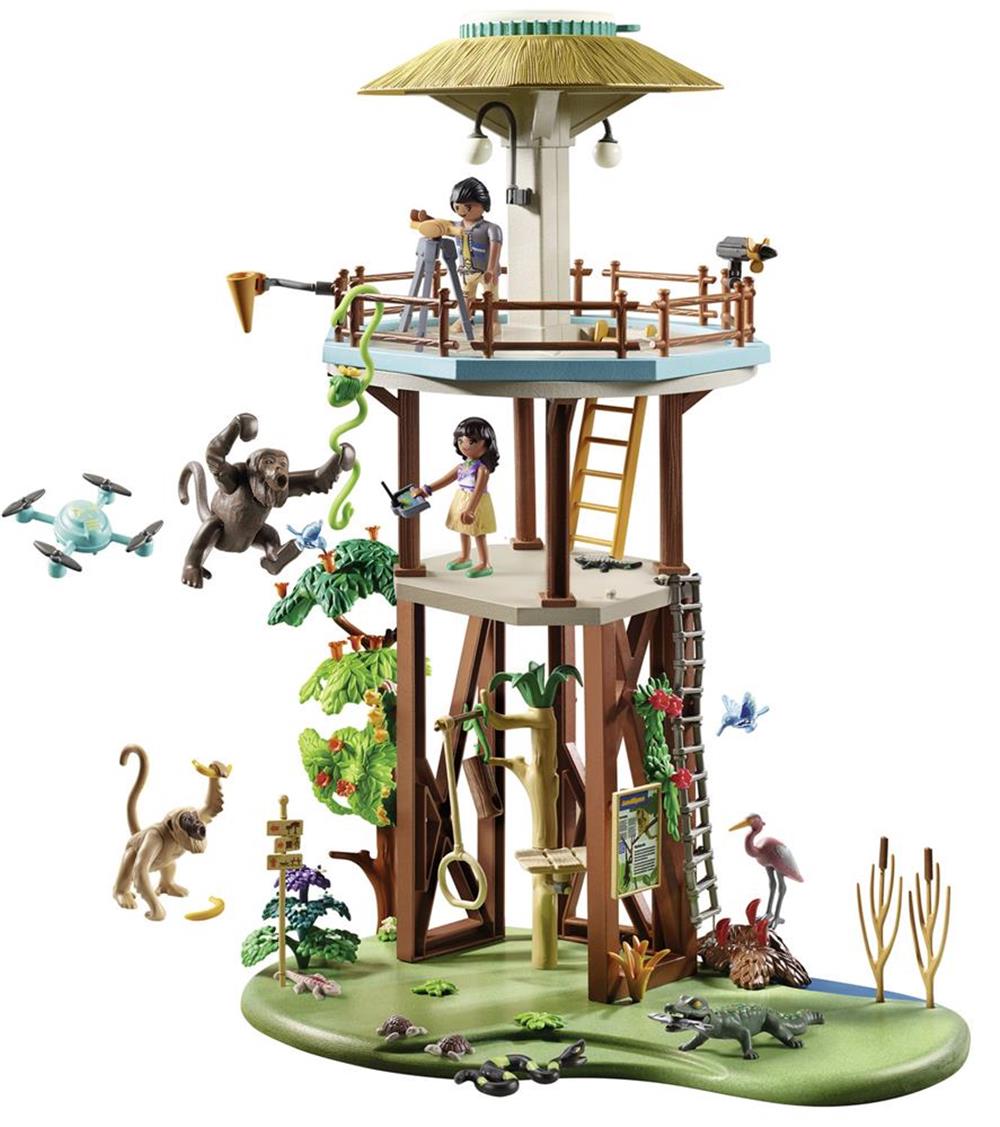 Playmobil 71008 Wiltopia Research Tower With Compass