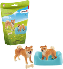 Schleich Shiba Inu Mother And Puppy