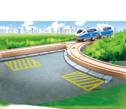 Hape 4pcs Short Curved Tracks