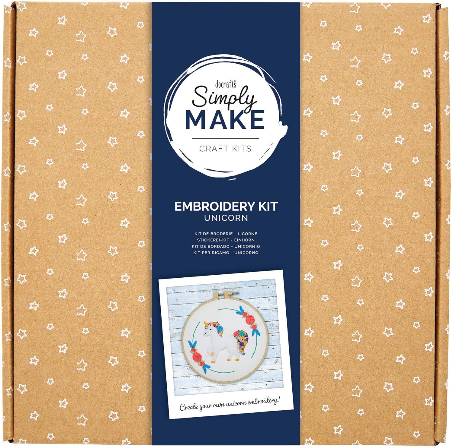 Simply Make Embroidery Kit Unicorn