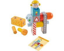 Haba Pegging Game Playing On The Building Site