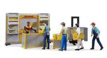 Bruder Bworld Dhl Shop W/Hand Pallet Truck