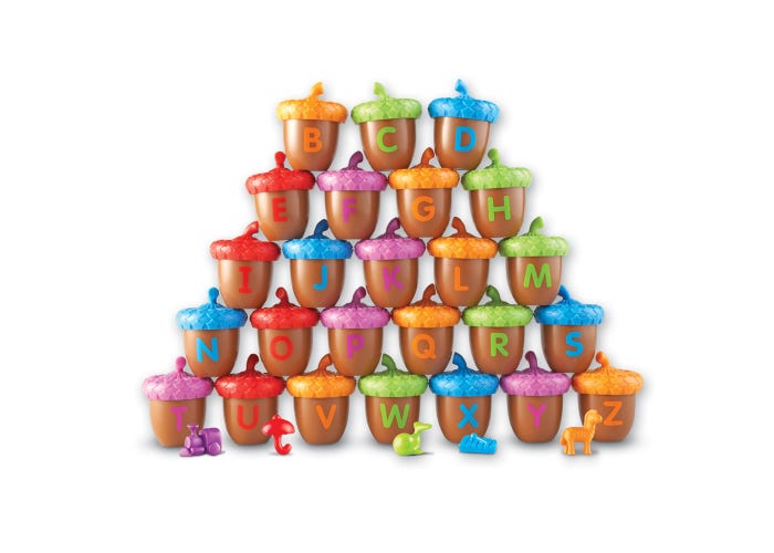 Learning Resources Alphabet Acorns Activity Set