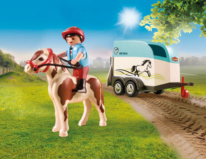 Playmobil 70511 Country Pony Farm Car with Pony Trailer