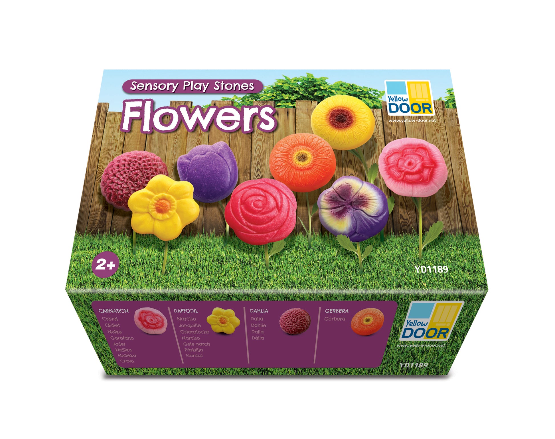 Yellow Door Sensory Play Stones – Flowers
