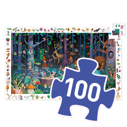 Djeco Enchanted Forest 100 Pce Observation Puzzle