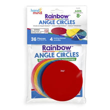 Learning Resources Rainbow™ Angle Circles, Plastic, 36 Pieces