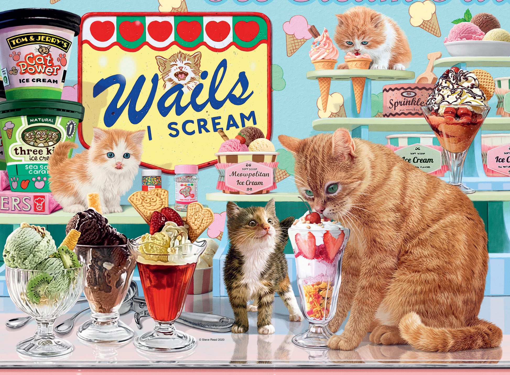 Ravensburger The Cat That Got The Cream, 500pc
