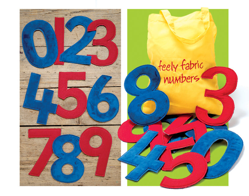 Yellow Door Feely Fabric Numbers